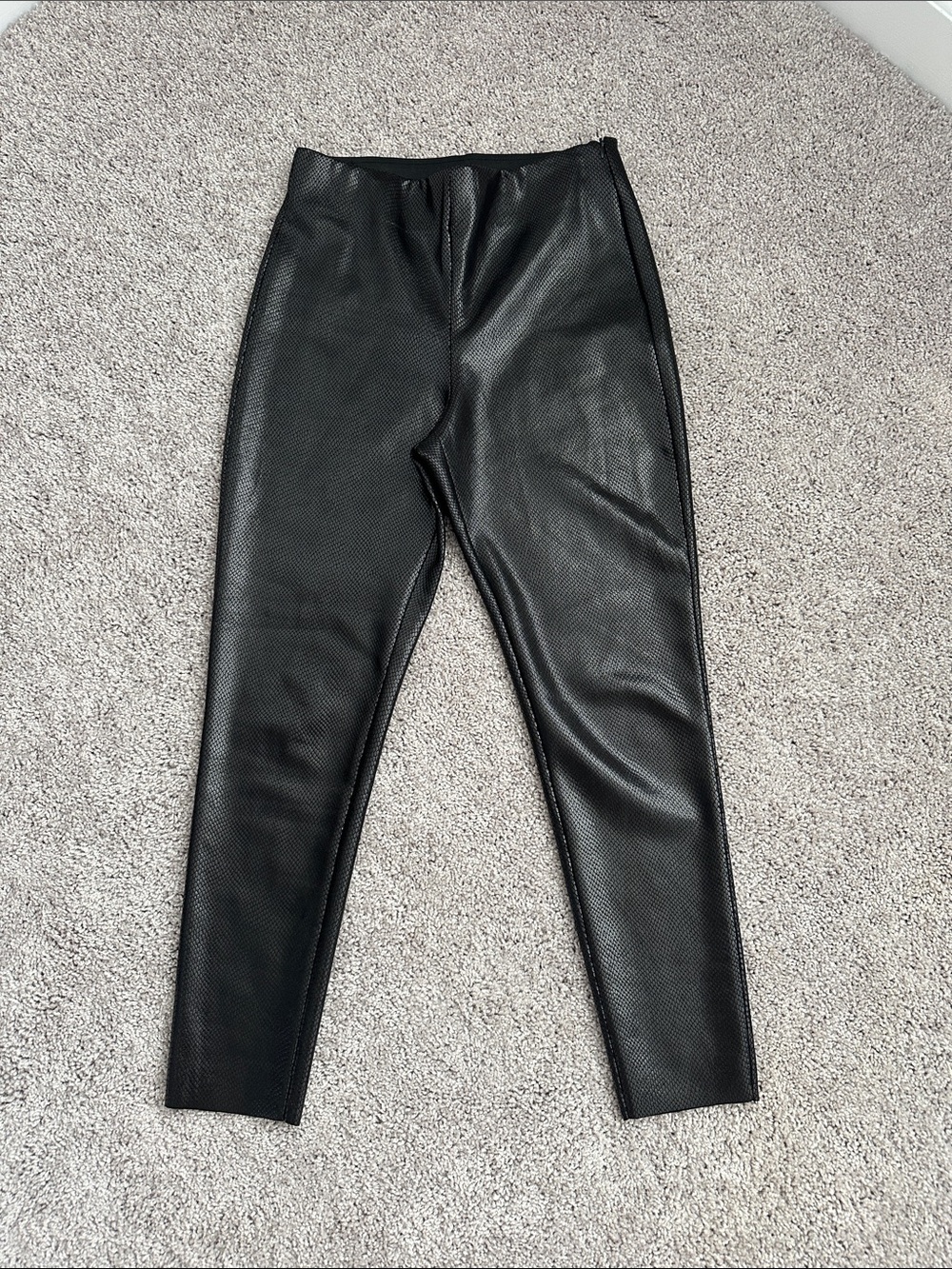 Zara Highwaisted Snakeskin pants